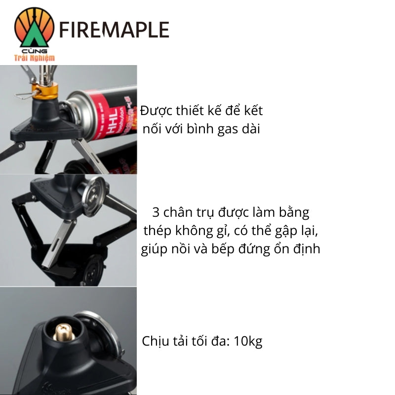 Đầu Chuyển Đổi Bình Gas Fire Maple WIFI Adaptor Tiện Lợi Chuyên Dụng Cho Du Lịch, Dã Ngoại